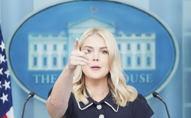 На фото: секретарь Белого дома Кэролайн Ливитт