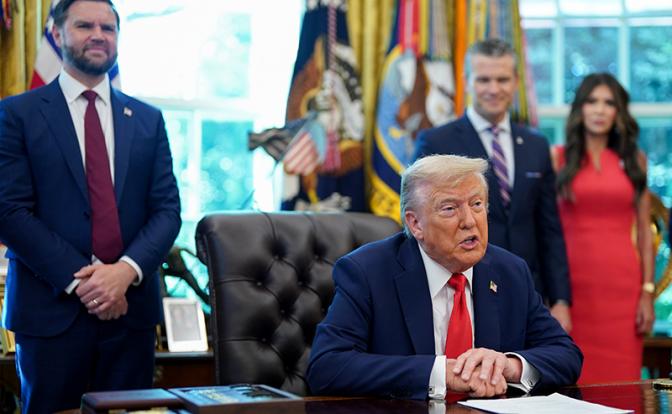 На фото: президент США Дональд Трамп