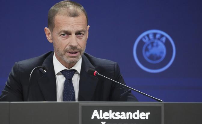 На фото: глава УЕФА Александер Чеферин