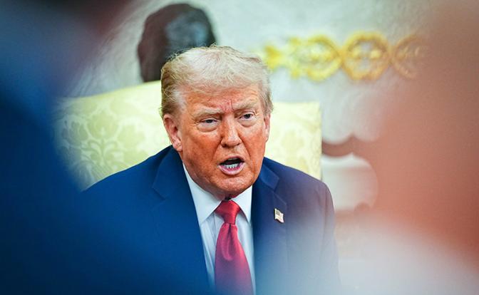 На фото: президент Соединенных Штатов Дональд Трамп