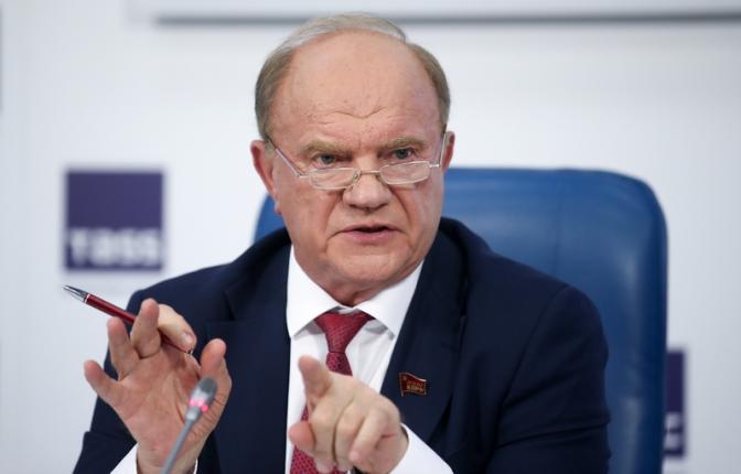 На фото: председатель Центрального Комитета КПРФ, руководитель фракции КПРФ в Госдуме Геннадий Зюганов.