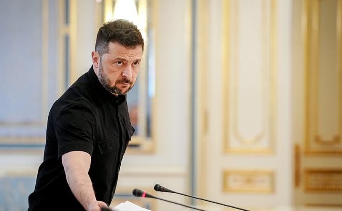 На фото: президент Украины Владимир Зеленский