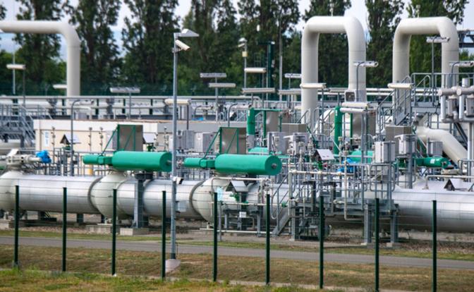 На фото: трубопроводные системы газопровода «Северный поток» через Балтийское море.