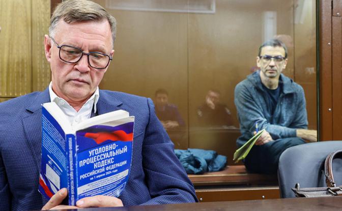 На фото (справа): Михаил Абызов, бывший министр Российской Федерации по связям с Открытым правительством, в зале Тверского суда Москвы. Михаилу Абызову предъявлено обвинение в мошенничестве в особо крупном размере.
