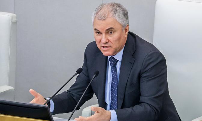 На фото: председатель Госдумы Вячеслав Володин.