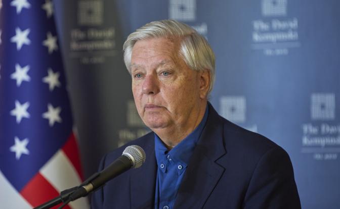 На фото: сенатор США Линдси Грэм