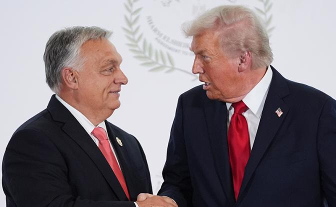 На фото: премьер-министр Венгрии Виктор Орбан и президент США Дональд Трамп