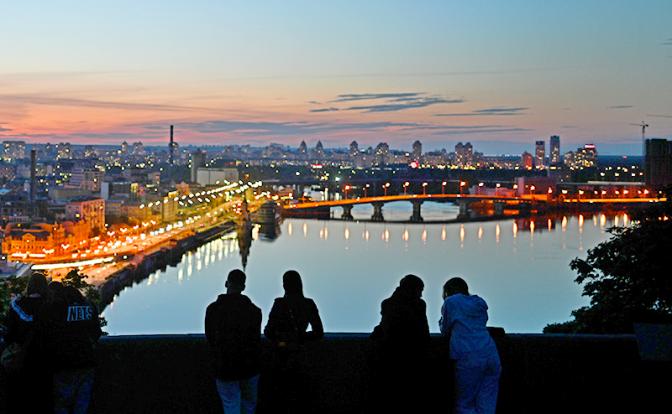 На фото: вид Киева, Украина.