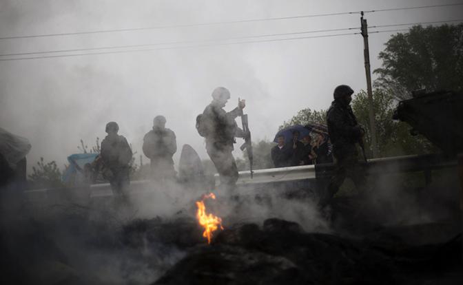 На фото: украинские военные.