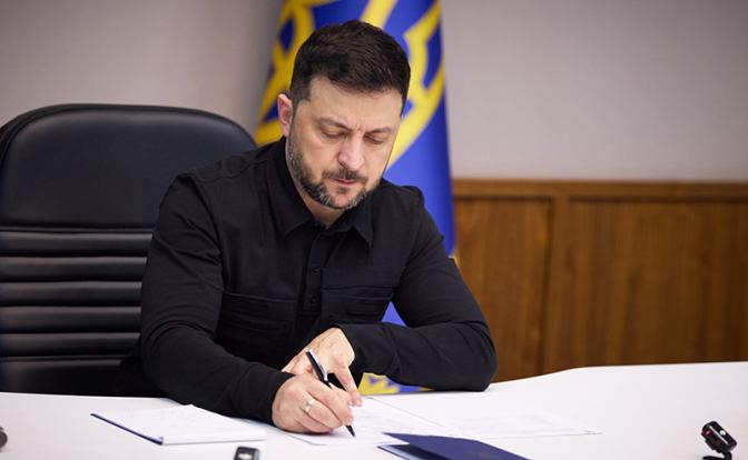 На фото: президент Украины Владимир Зеленский