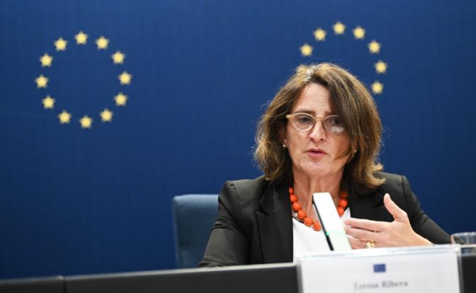 На фото: исполнительный вице-председатель Еврокомиссии Тереза Рибера.