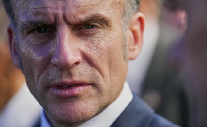 На фото: президент Франции Эмманюэль Макрон