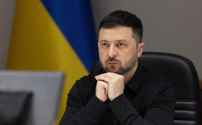 На фото: президент Украины Владимир Зеленский