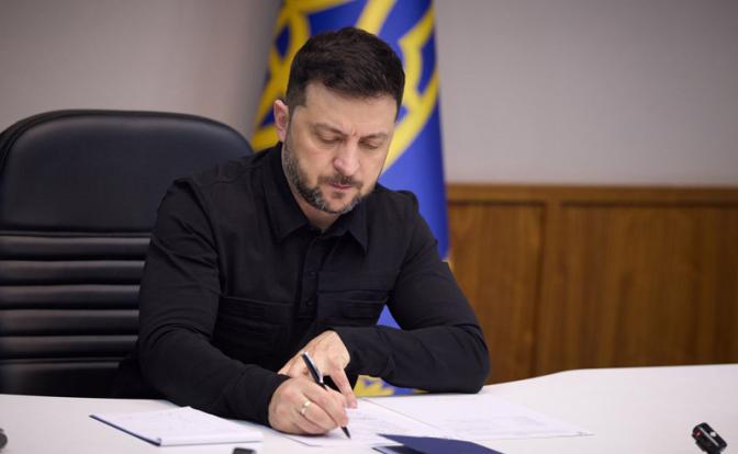 На фото: президент Украины Владимир Зеленский