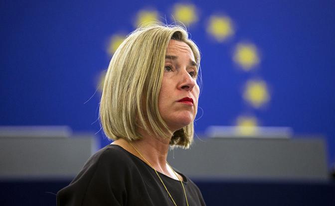 На фото: бывший верховный представитель Европейского союза по иностранным делам и политике безопасности Федерика Могерини