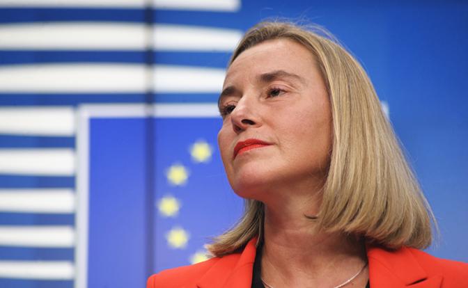 На фото: бывшая глава европейской дипломатии Федерика Могерини