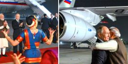 Визит Путина в Индию: "Летающий Кремль", "русский зверь на колесах", подарки, прием, меню ужина. Яркие фото