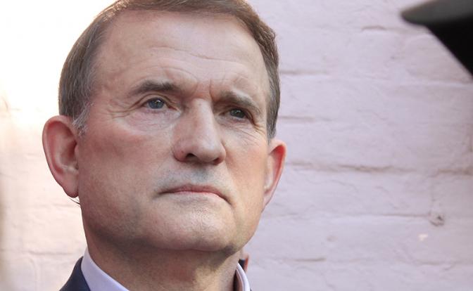 На фото: глава запрещённой на Украине партии «Оппозиционная платформа — За жизнь» Виктор Медведчук