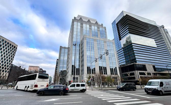 На фото: штаб-квартира Euroclear в Брюсселе, Бельгия.