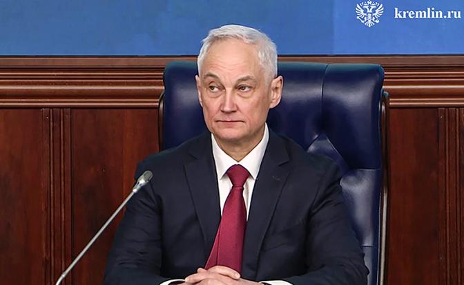 На фото: министр обороны РФ Андрей Белоусов на расширенном заседании коллегии Министерства обороны РФ.