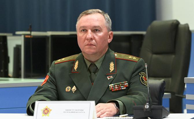 На фото: министр обороны Белоруссии Виктор Хренин