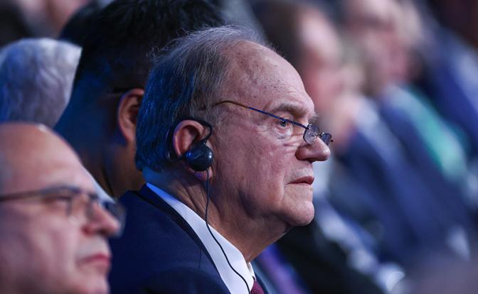 На фото: лидер КПРФ Геннадий Зюганов