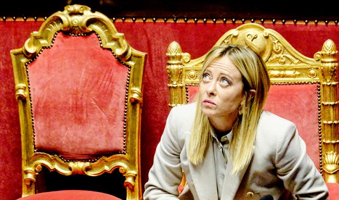 На фото: премьер-министр Италии Джорджа Мелони.