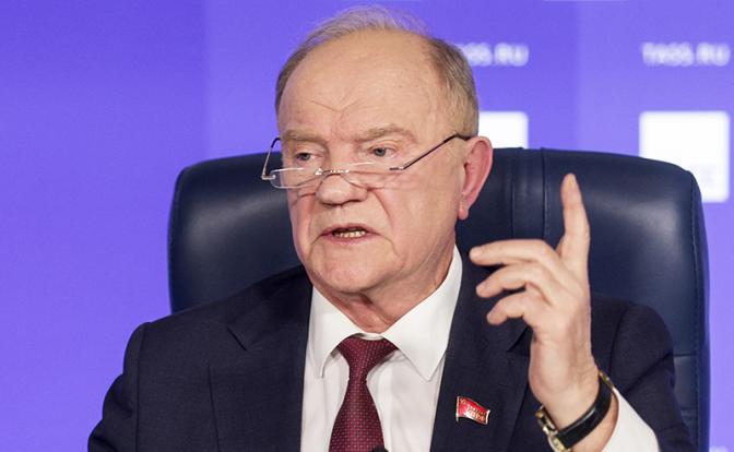 На фото: лидер КПРФ Геннадий Зюганов 