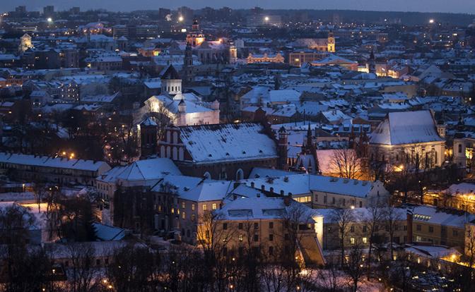 На фото: вид на Вильнюс