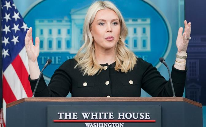 На фото: пресс-секретарь Белого дома Кэролайн Ливитт