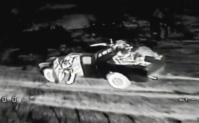 На фото: автомобиль с украинскими военнослужащими.