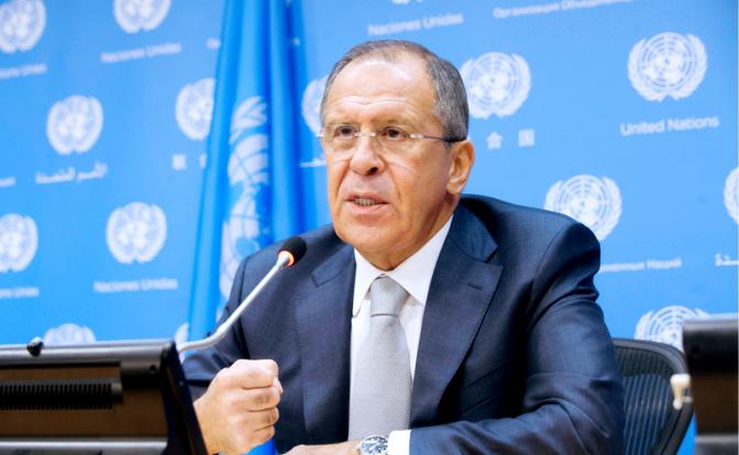 На фото: глава внешнеполитического ведомства Сергей Лавров.