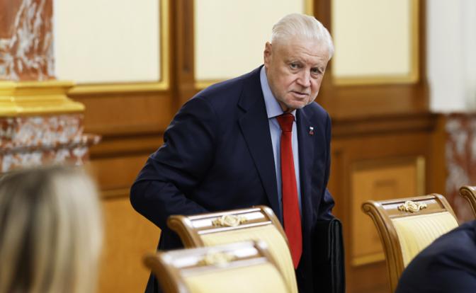 На фото: глава партии «Справедливая Россия» Сергей Миронов.