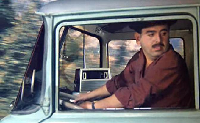 На фото: актер Николай Гаро в роли водителя рефрижератора в фильме режиссера Леонида Гайдая "Кавказская пленница, или Новые приключения Шурика", 1966 год.