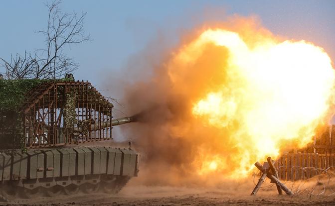 Огненный вал в Константиновке: Сожжен танк Leopard 2A6, «Горынычи» из ФСБ расстреляли укро-ДРГ 