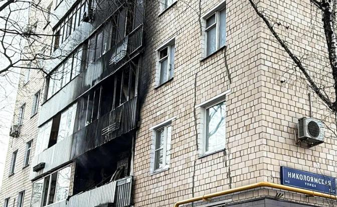 Число погибших при пожаре на Николоямской улице в Москве возросло