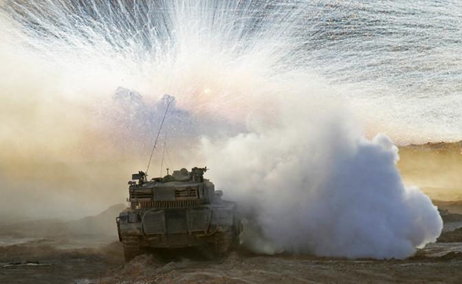 Pictured: An Israeli Merkava tank.