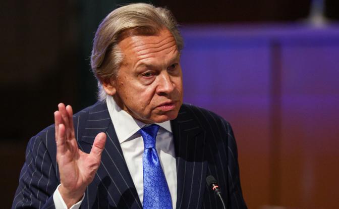 На фото: глава комиссии Совета Федерации по информационной политике Алексей Пушков.