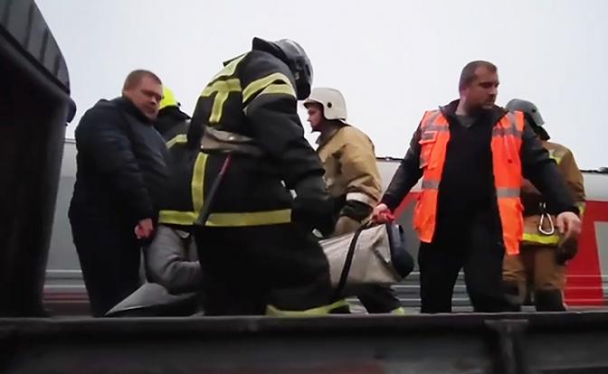 МЧС: погибших при сходе вагонов в Ульяновской области нет