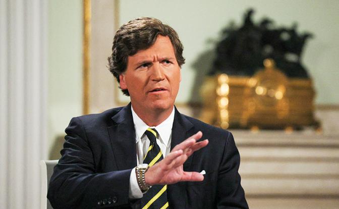 На фото: американский журналист Такер Карлсон