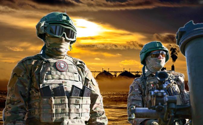 На фото: экс-бойцы ЧВК "Вагнер".