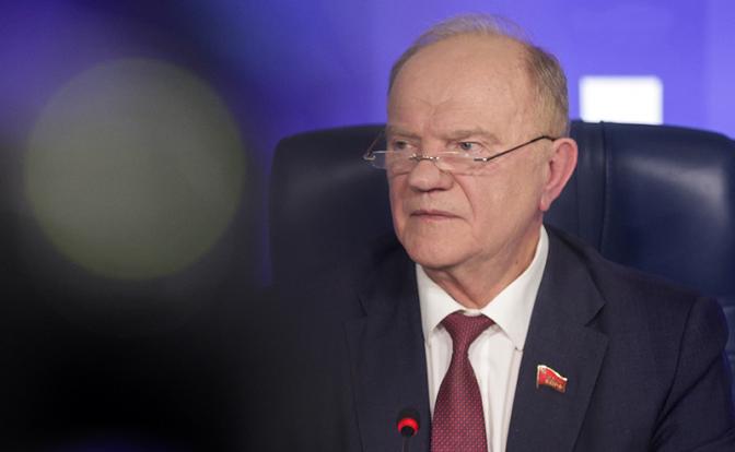 На фото: лидер КПРФ Геннадий Зюганов