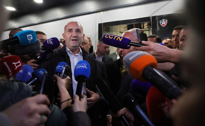 На фото: Румен Радаев, глава партии "Прогрессивная Болгария"