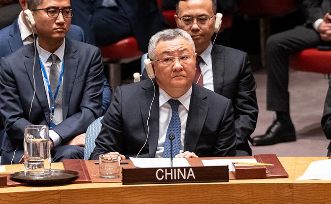 На фото: постоянный представитель Китая при ООН Фу Цун