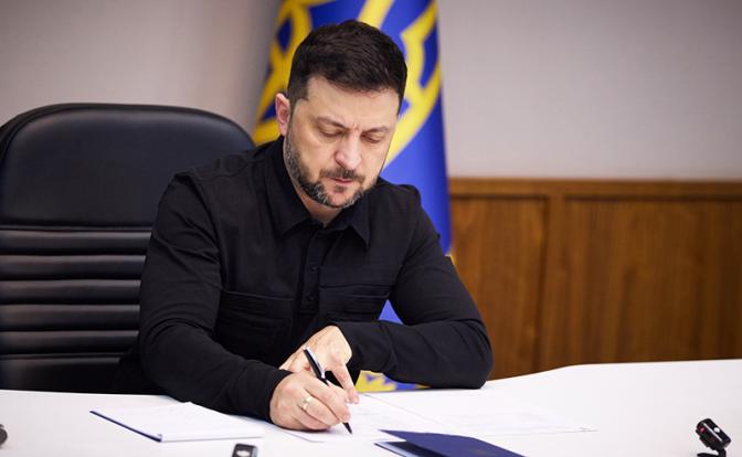 На фото: президент Украины Владимир Зеленский