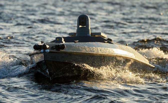 На фото: морской беспилотник «Magura V5» разведывательного управления Министерства обороны Украины.