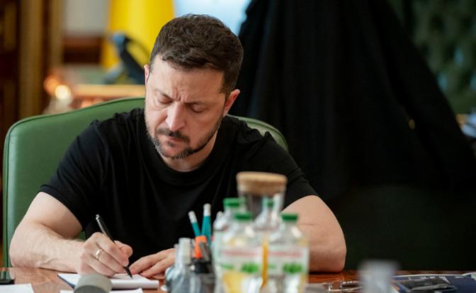 На фото: президент Украины Владимир Зеленский