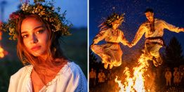 Как девушки «зажигают» на Купалу - 2026: Игры в любовь на берегу реки