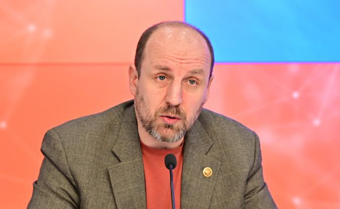 На фото: член Совета по национальным отношениям при президенте РФ, заместитель директора Центра украинистики и белорусистики МГУ им. М.В. Ломоносова Богдан Безпалько.