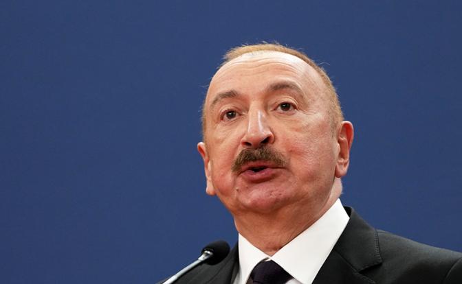 На фото: президент Азербайджана Ильхам Алиев